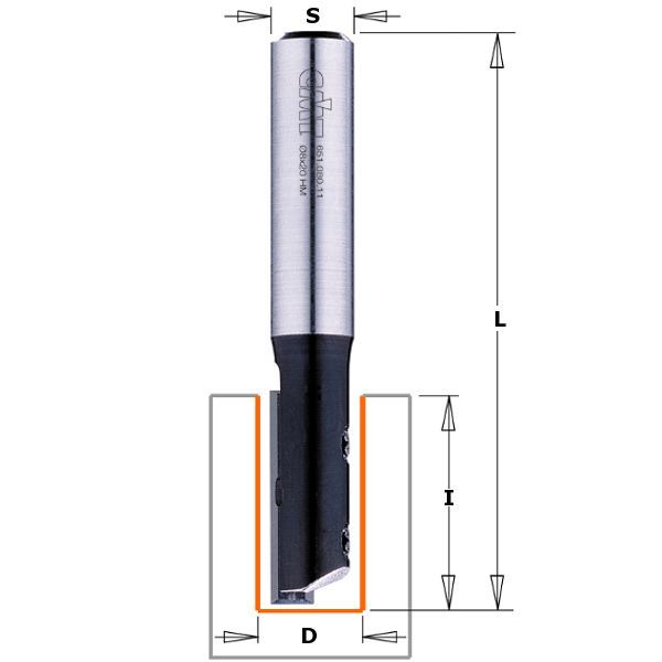 Фото Фреза пазовая со сменным ножом Z1 S=12,7 D=12,7x30 RH в интернет-магазине ToolHaus.ru