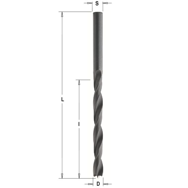 Фото 5,5x57x93 Z=2 S=5,5 LH Сверло СМТ спиральное в интернет-магазине ToolHaus.ru